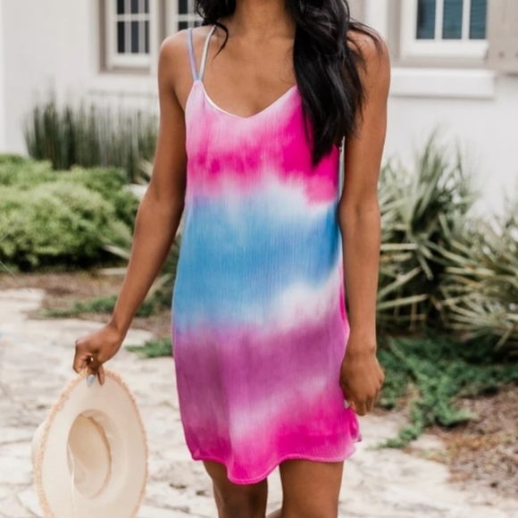 Dip dye summer dress - Picture 1 of 5